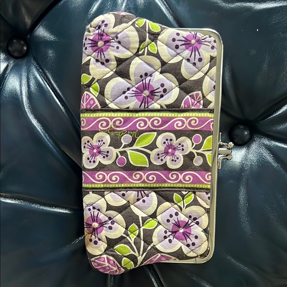 Vera Bradley Purple and Green Floral wallet